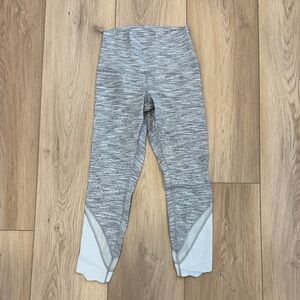 lululemon athletica Women’s Gray and White Leggings